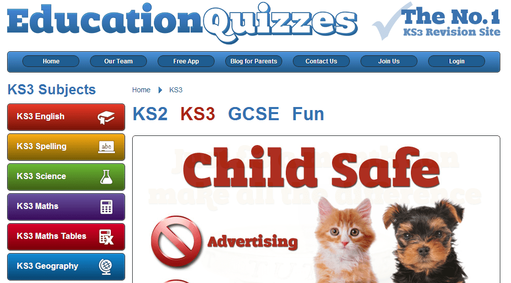 KS3 Educational Quizzes Content ClassConnect
